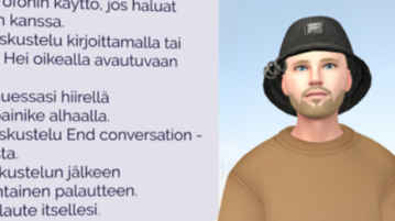 Tekoälyhahmot opetuksessa – hyödyt, käyttö ja toteutus kuvankaappaus Wondan AI-hahmosta ja ohjeista.