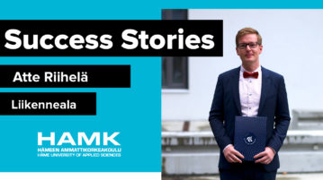 Success Stories – Atte Riihelä, Liikenneala