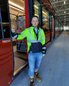 Markus Seppälä metrossa