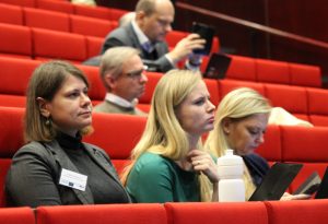 Seminar participants at HAMK's auditorium