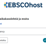 Perushaussa luonnollisen kielen haun saat aktivoitua heti hakukentän alapuolelta.