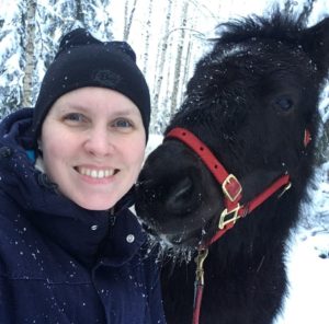 Girl and a horse