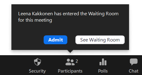 Waiting Room for Zoom Meetings - HAMKilaisia digityökaluja