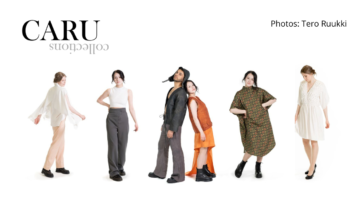 Models wearing CARU Collections clothing